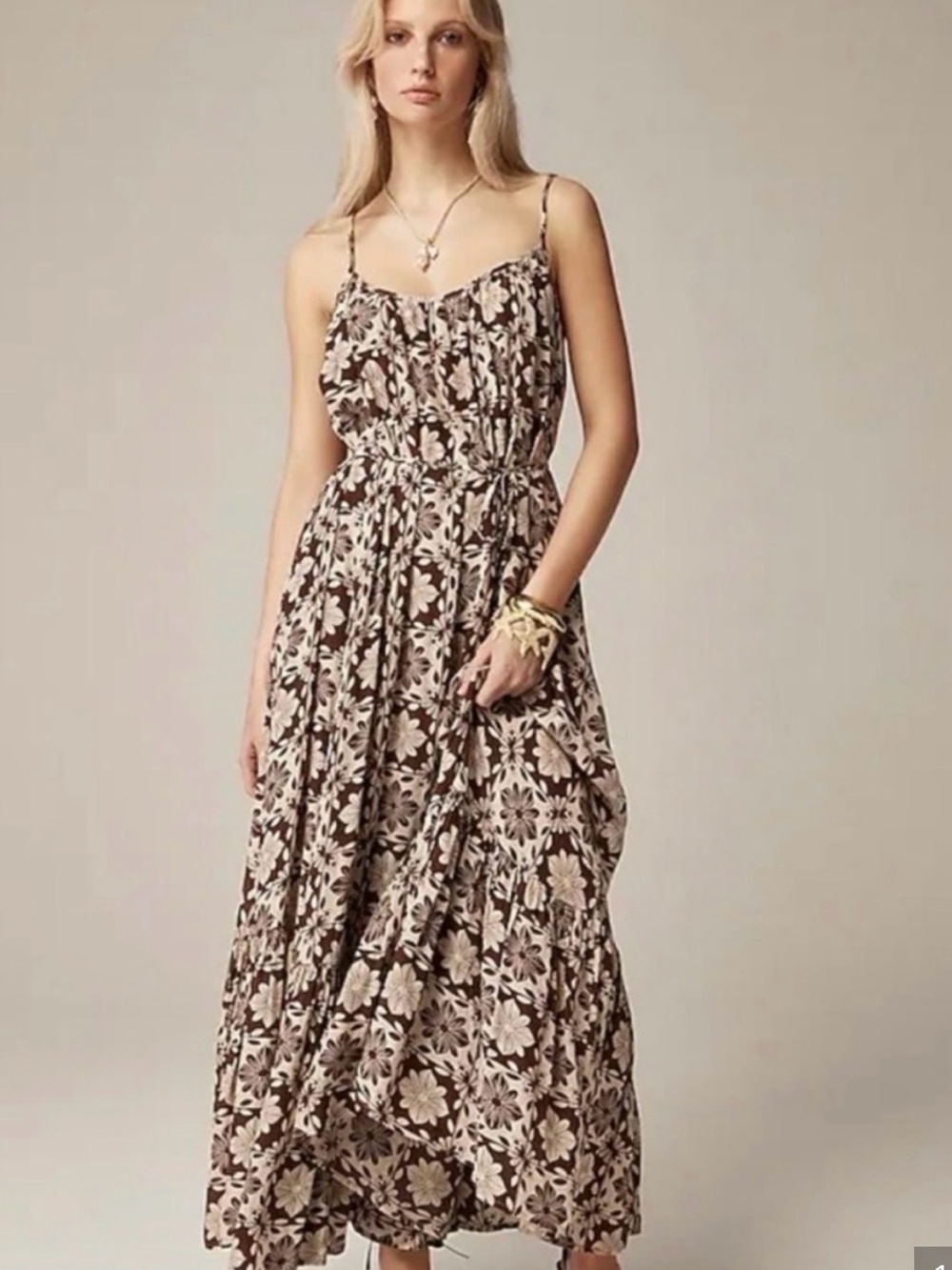 NWOT J Crew Caspia Dress in Floral Crepe de Chine  S